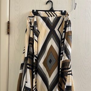 Elegant Maxi Skirt with Geometric Design